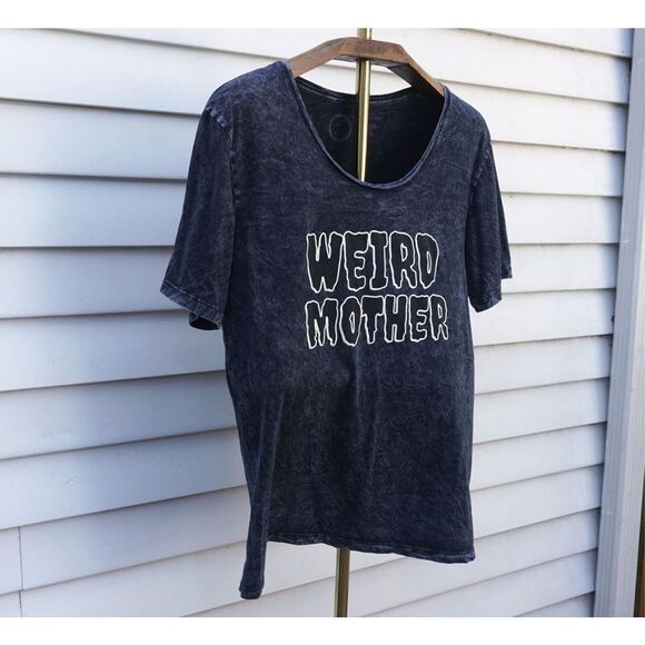 Drawings by Nicole Weird Mother Grey Scoop Neck T-Shirt - Picture 4 of 5